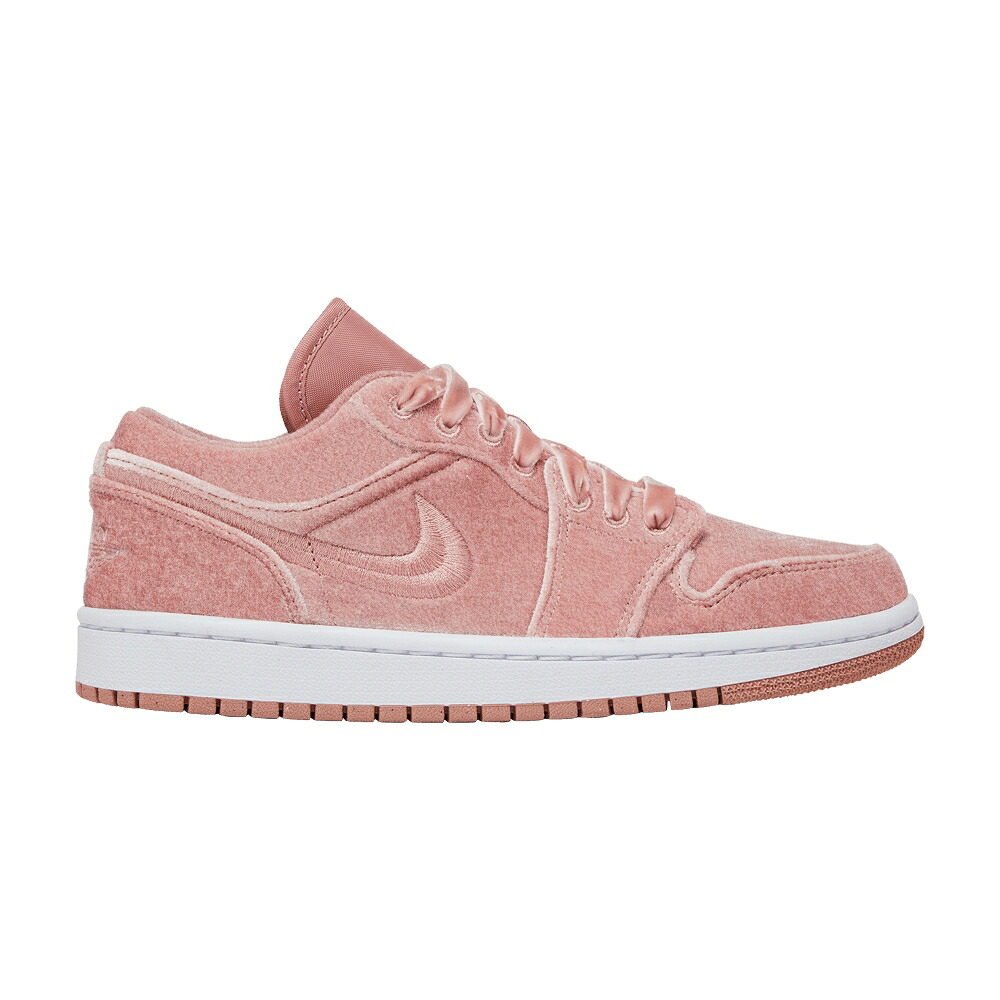 ナイキ サクラ色 白いこと 白いこと エアジョーダン \u0027PINK VELVET\u0027 スニーカー レディース AIR JORDAN WMNS AIR JORDAN 1 LOW SE / RUST PINK RUST PINK WHITE