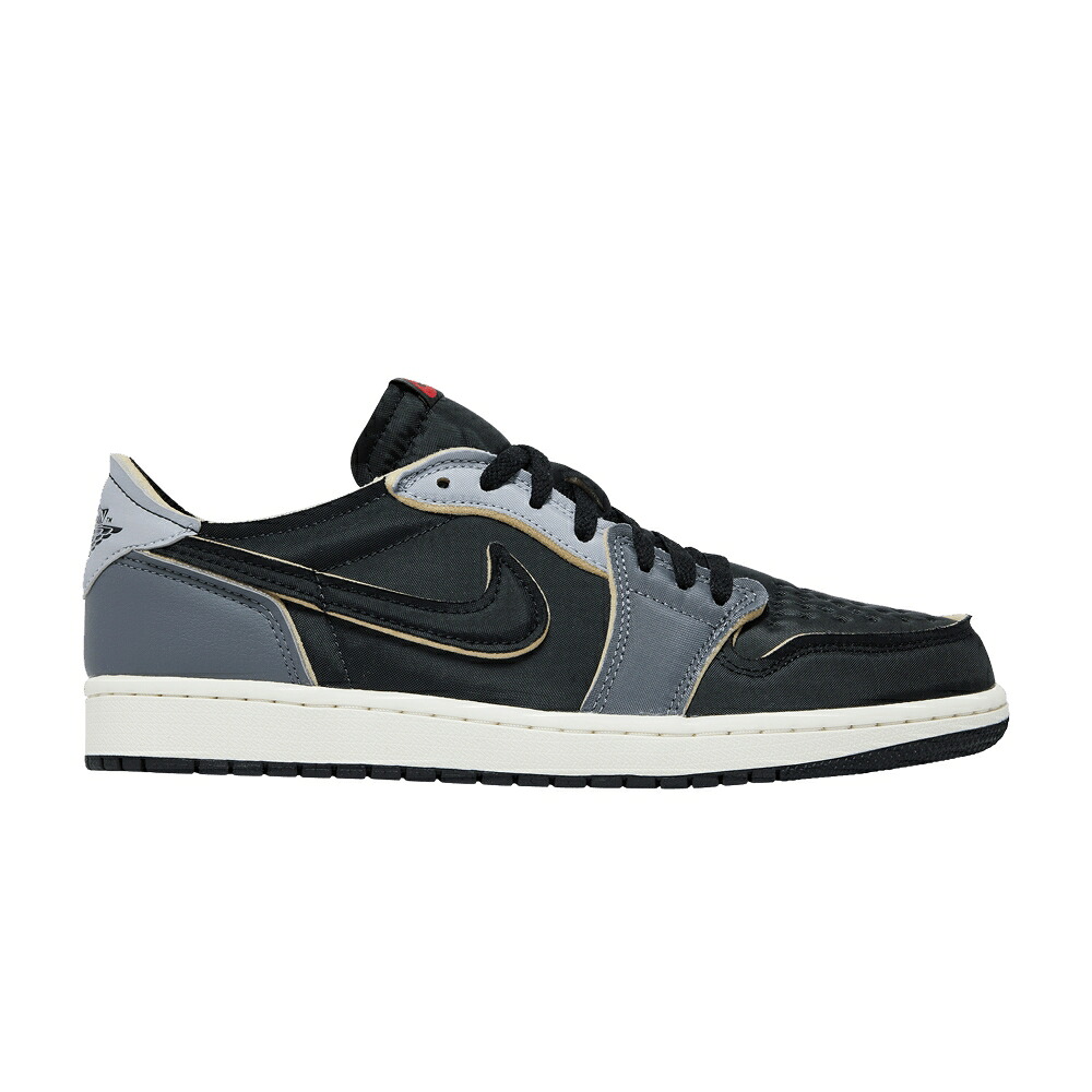 ナイキ 黒色 ブラック 灰色 グレー エアジョーダン 'DARK GREY' スニーカー メンズ AIR JORDAN AIR JORDAN 1 RETRO LOW OG EX SMOKE / BLACK DARK SMOKE GREY LIGHT