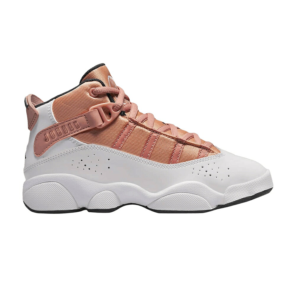 ナイキ リング 黒色 ブラック 白色 ホワイト エアジョーダン 'LIGHT ROOT' ジュニア キッズ AIR JORDAN AIR JORDAN 6 RINGS PS MADDER / LIGHT MADDER ROOT BLACK WHITE ベビー マタニティ スニーカー