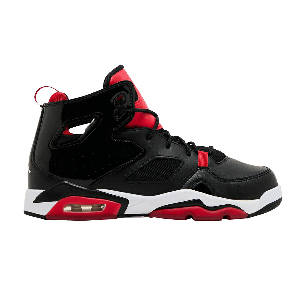 ナイキ フライト クラブ 黒色 ブラック 白色 ホワイト 赤 レッド エアジョーダン 'BRED' ジュニア キッズ AIR JORDAN AIR JORDAN FLIGHT CLUB 91 GS / BLACK WHITE UNIVERSITY RED ベビー マタニティ スニーカ