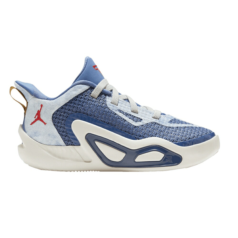 ナイキ 青み 青色 赤 赤いこと エアジョーダン \u0027DENIM\u0027 お坊っちゃん キッズ AIR JORDAN AIR JORDAN TATUM 1 なおなお書き / STONE BLUE UNIVERSITY RED MYSTIC もの言う花 マタニティ スニーカー
