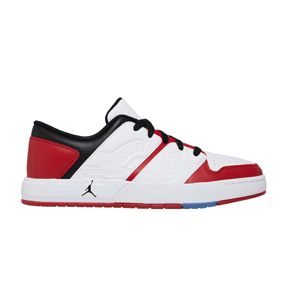 ナイキ 赤 レッド 黒色 ブラック 白色 ホワイト エアジョーダン 'CHICAGO' スニーカー メンズ AIR JORDAN AIR JORDAN NU RETRO 1 LOW / VARSITY RED BLACK WHITE|スニケス