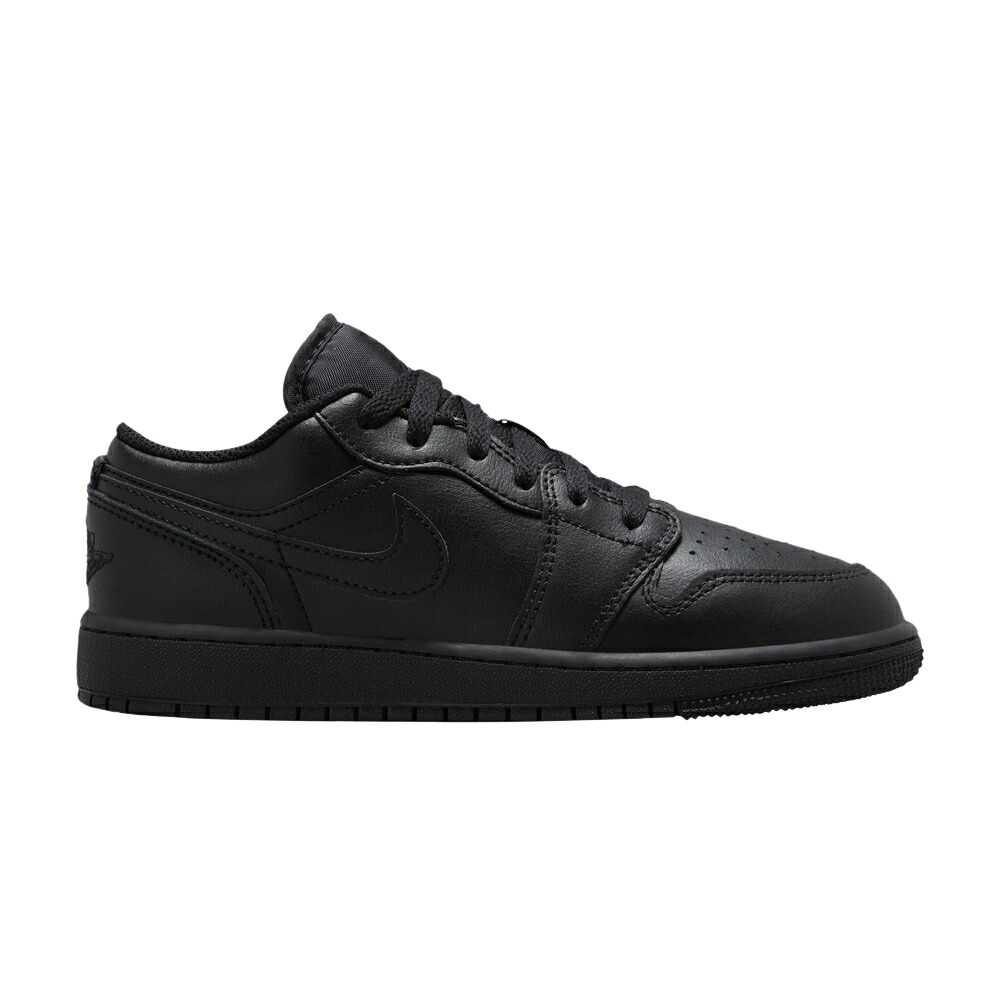 ナイキ 黒色 ブラック エアジョーダン 'TRIPLE BLACK' ジュニア キッズ AIR JORDAN AIR JORDAN 1 LOW GS 2022 / BLACK BLACK BLACK ベビー マタニティ スニーカー