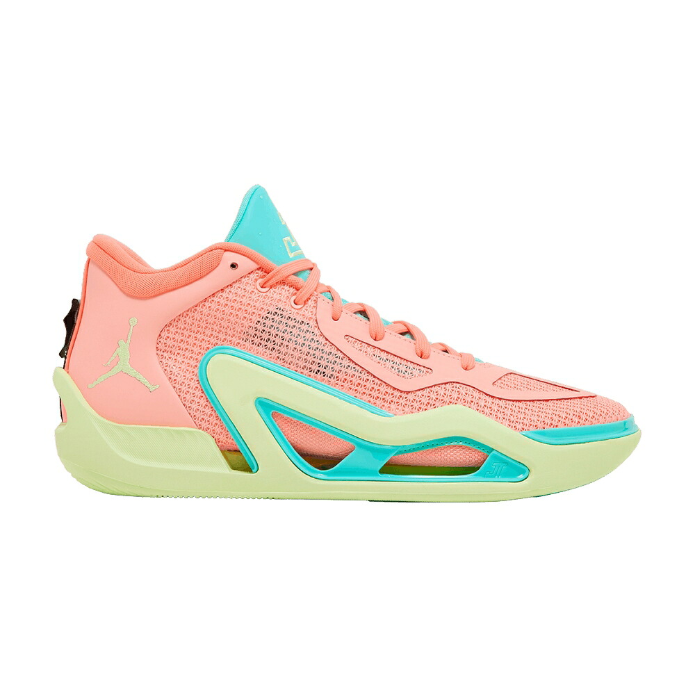 ナイキ サクラ色 緑 緑であること エアジョーダン \u0027PINK LEMONADE\u0027 スニーカー メンズ AIR JORDAN AIR JORDAN TATUM 1 / PINK TINT LAVA GLOW AURORA GREEN