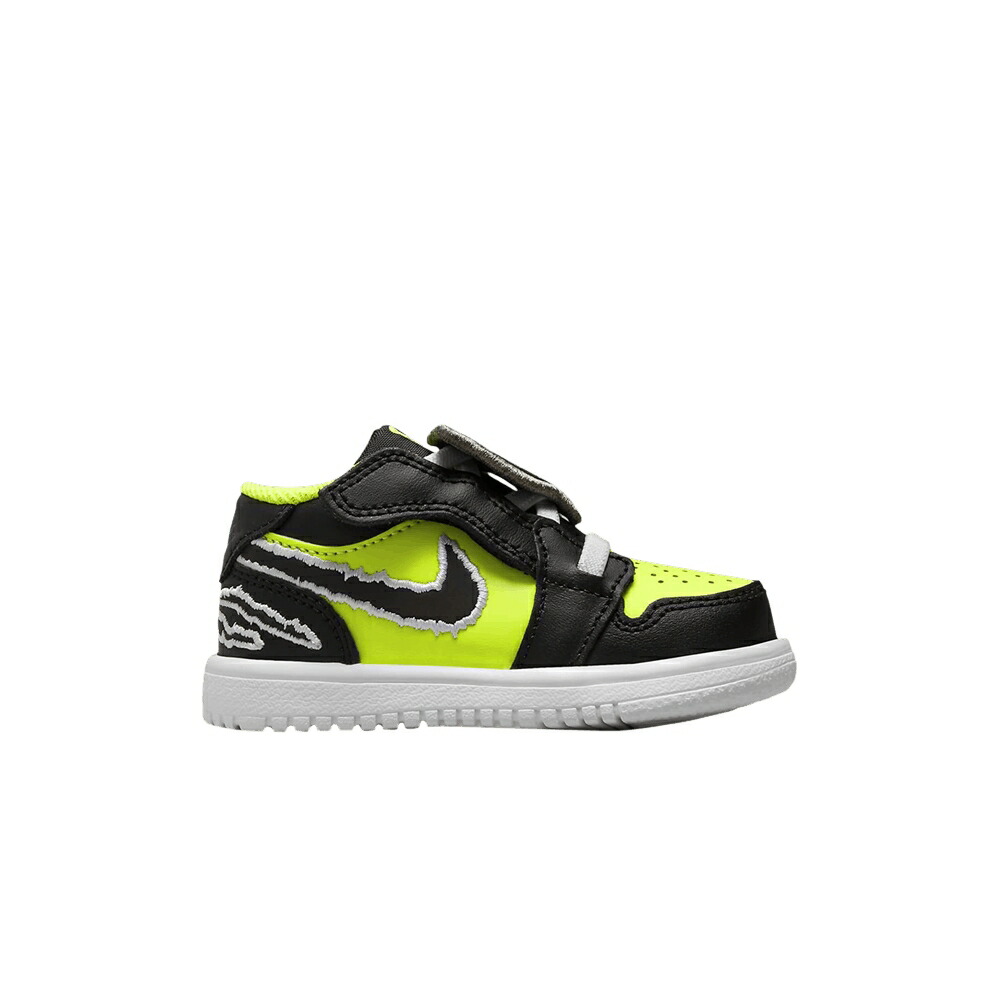 ナイキ 白いこと 白いこと 黒いこと 黒いこと エアジョーダン \u0027BIG ENERGY\u0027 もの言う花 AIR JORDAN AIR JORDAN 1 LOW ALT SE TD CAT / VOLT WHITE BLACK