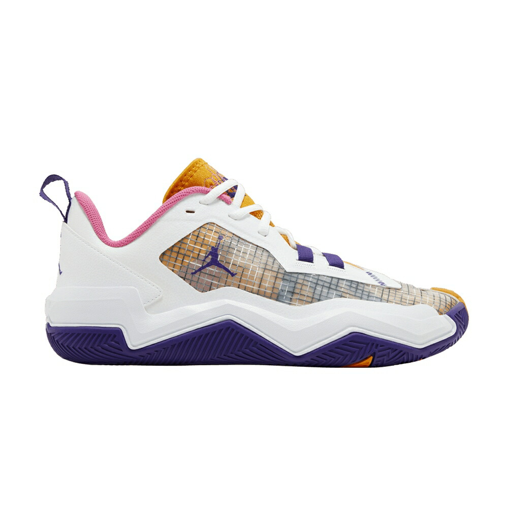 ナイキ 白色 ホワイト ゴールド エアジョーダン LAKERS スニーカー メンズ AIR JORDAN AIR JORDAN ONE TAKE 4 / WHITE CANYON GOLD PINKSICLE