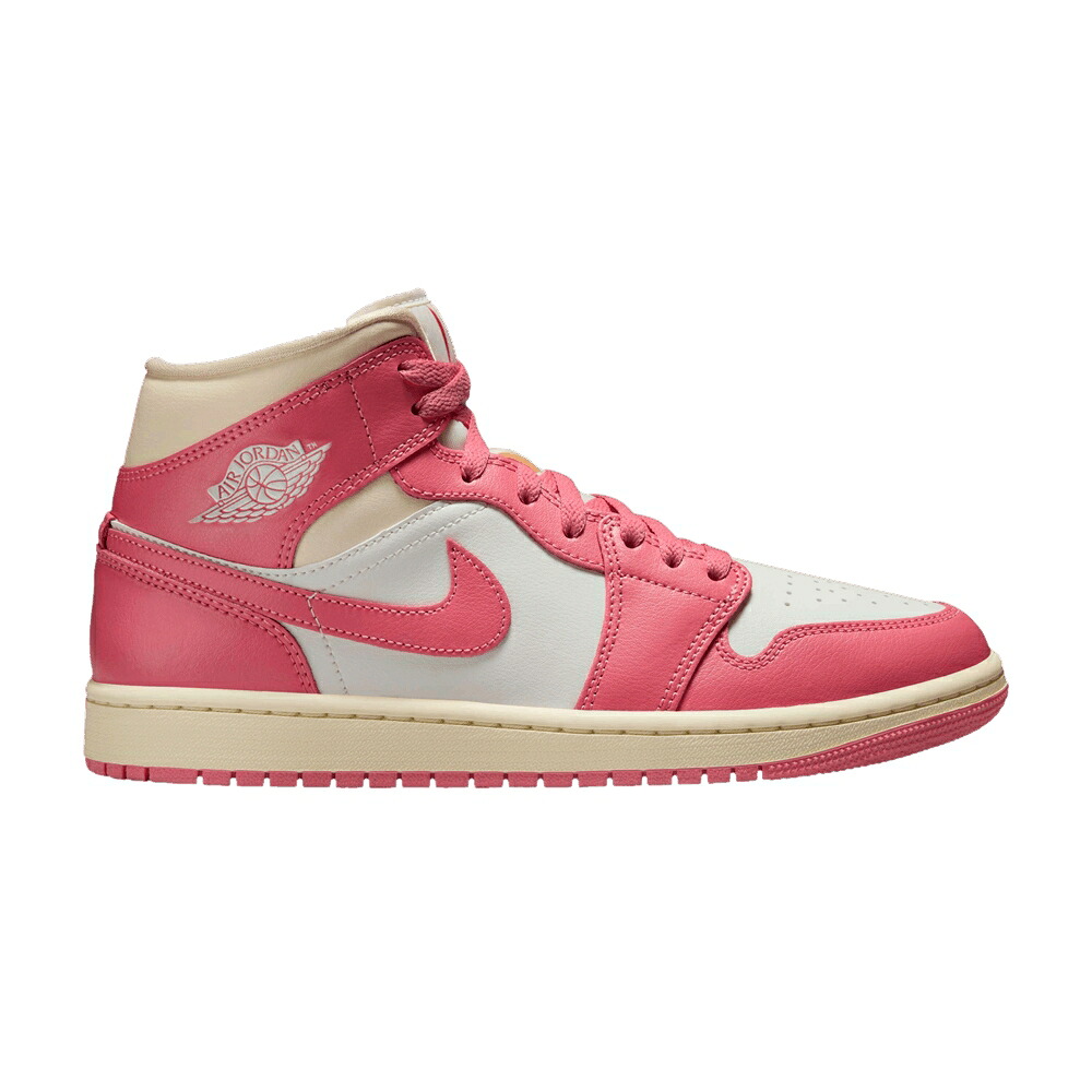 ナイキ ミッド サクラ色 エアジョーダン \u0027GUAVA ICE\u0027 スニーカー レディース AIR JORDAN WMNS AIR JORDAN 1 MID / SAIL PINK SALT GUAVA ICE MUSLIN