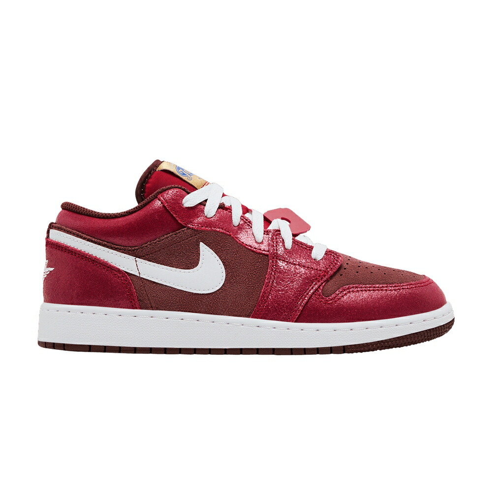 ナイキ チーム 赤 レッド ワイン色 バーガンディー エアジョーダン 'BREAD & SOLE' ジュニア キッズ AIR JORDAN AIR JORDAN 1 LOW GS 'BREAD, BUTTER, / TEAM RED BURGUNDY CRUSH ベビー マタニティ スニーカー