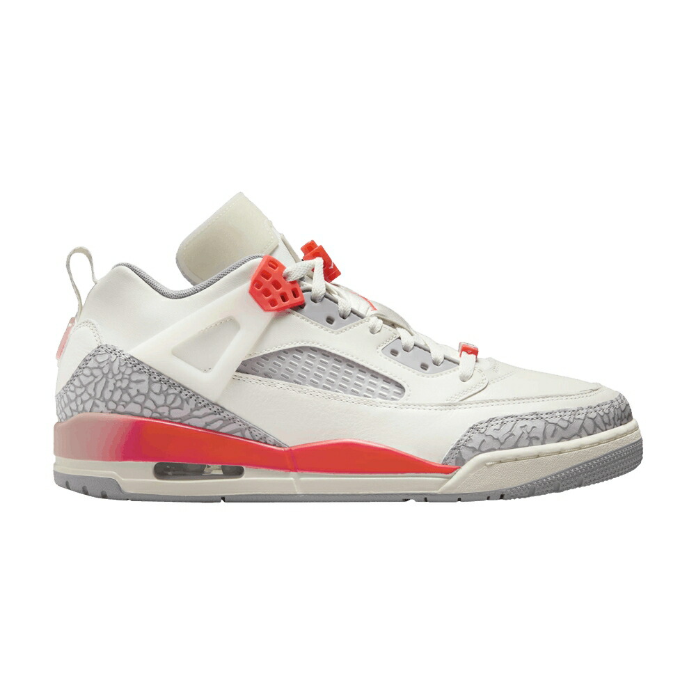 ナイキ 薄墨色 薄墨色 エアジョーダン \u0027SAIL INFRARED\u0027 スニーカー メンズ AIR JORDAN PARIS SAINT-GERMAIN X AIR JORDAN SPIZIKE LOW / SAIL INFRARED 23 WOLF GREY