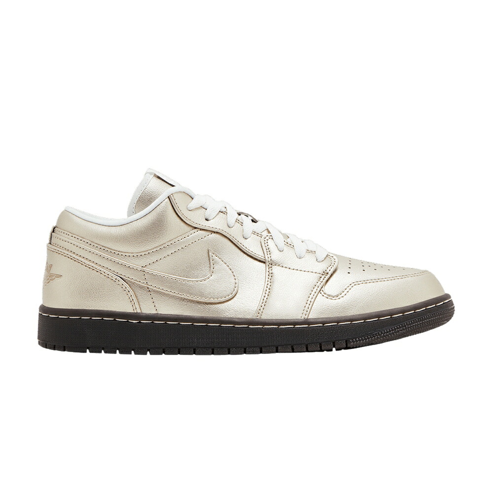 ナイキ 白いこと 白いこと エアジョーダン \u0027METALLIC ZINC\u0027 スニーカー レディース AIR JORDAN WMNS AIR JORDAN 1 LOW SE / METALLIC ZINC SUMMIT WHITE