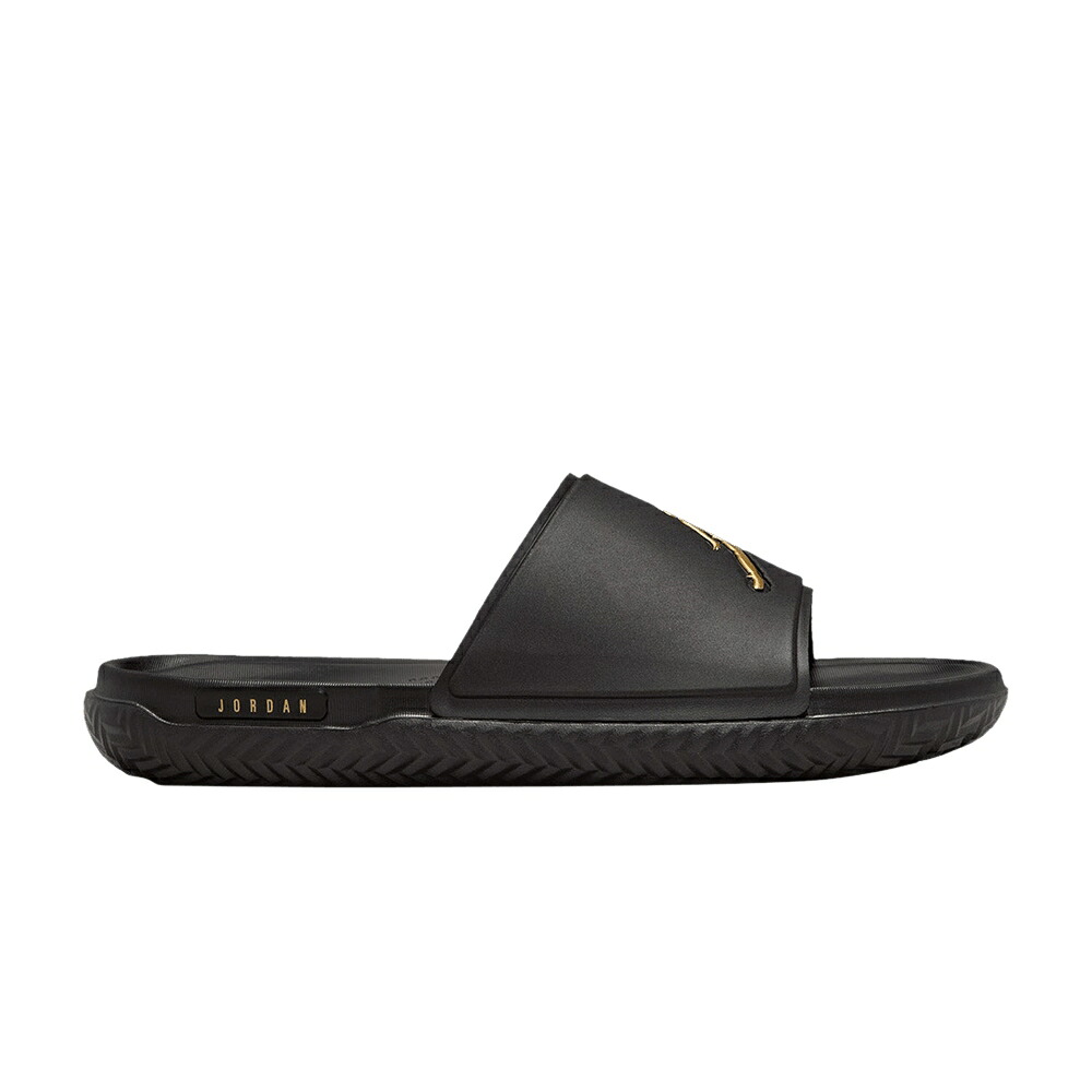 ナイキ ジャンプマン サンダル 黒色 ブラック ゴールド エアジョーダン 'BLACK GOLD' スニーカー メンズ AIR JORDAN AIR JORDAN JUMPMAN SLIDE METALLIC / BLACK BLACK METALLIC GOLD|スニケス