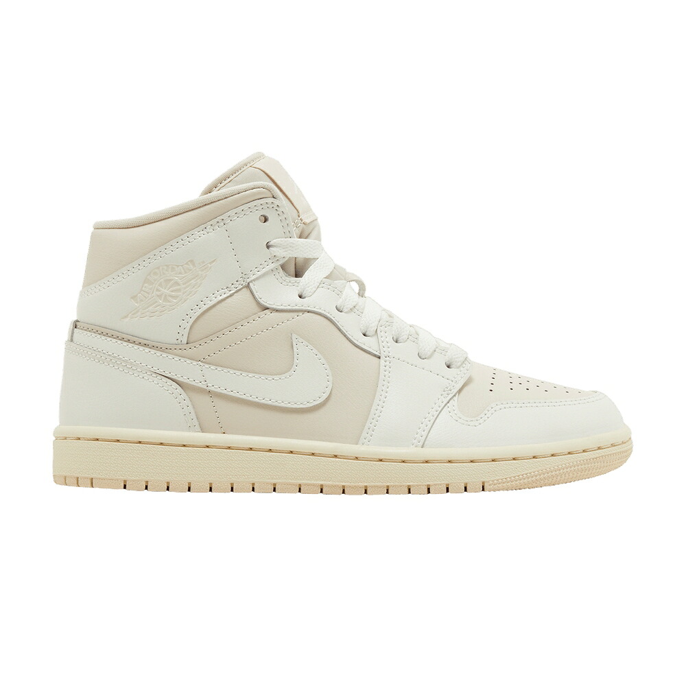 ナイキ ミッド 言い伝え 赤銅色 赤銅色 エアジョーダン \u0027LEGEND BROWN\u0027 スニーカー レディース AIR JORDAN WMNS AIR JORDAN 1 MID LIGHT / LEGEND LIGHT BROWN MUSLIN SAIL