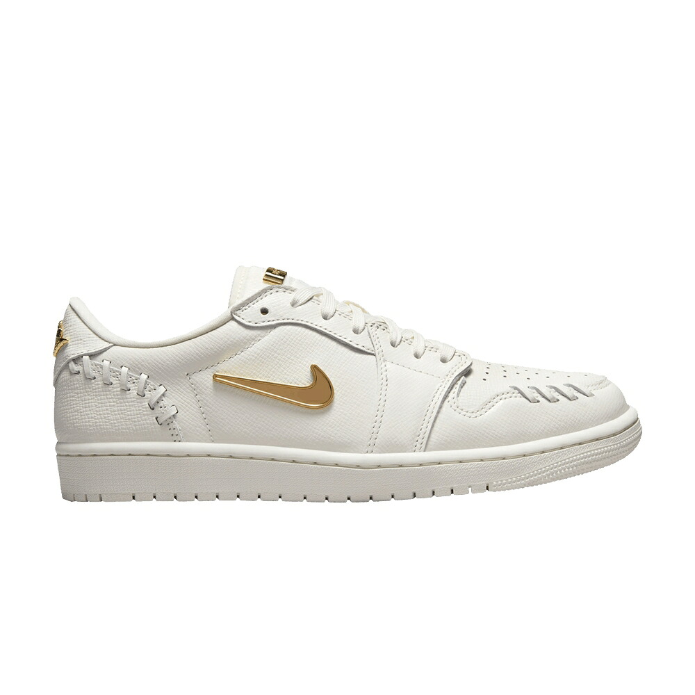ナイキ ゴールド エアジョーダン \u0027SAIL GOLD\u0027 スニーカー レディース AIR JORDAN WMNS AIR JORDAN 1 LOW METHOD OF MAKE METALLIC / SAIL METALLIC GOLD