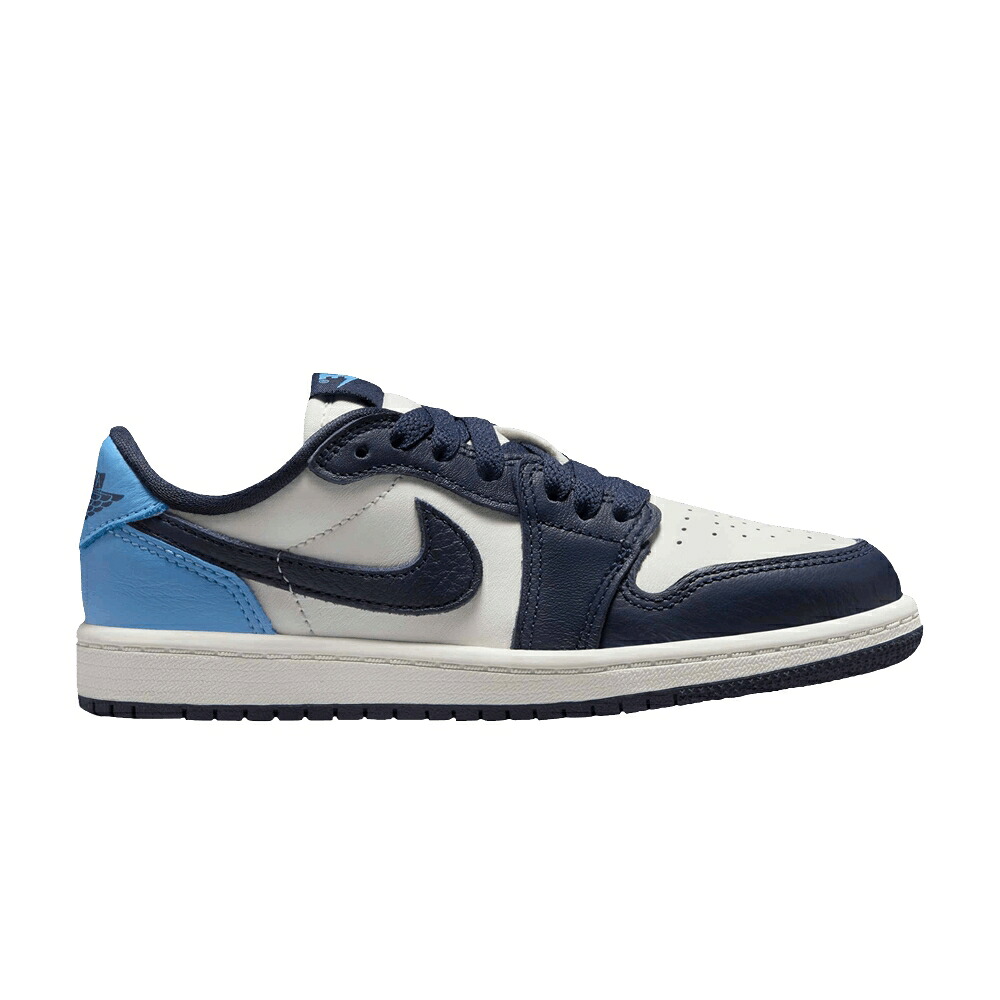 ナイキ 青色 ブルー エアジョーダン 'OBSIDIAN UNC' ジュニア キッズ AIR JORDAN AIR JORDAN 1 RETRO LOW OG PS / OBSIDIAN UNIVERSITY BLUE SAIL ベビー マタニティ スニーカー
