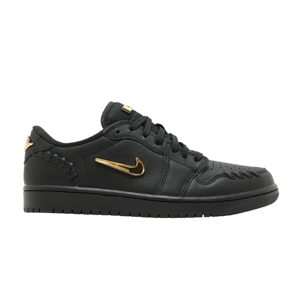 ナイキ 黒色 ブラック ゴールド エアジョーダン 'BLACK' スニーカー レディース AIR JORDAN WMNS AIR JORDAN 1 LOW METHOD OF MAKE / BLACK METALLIC GOLD