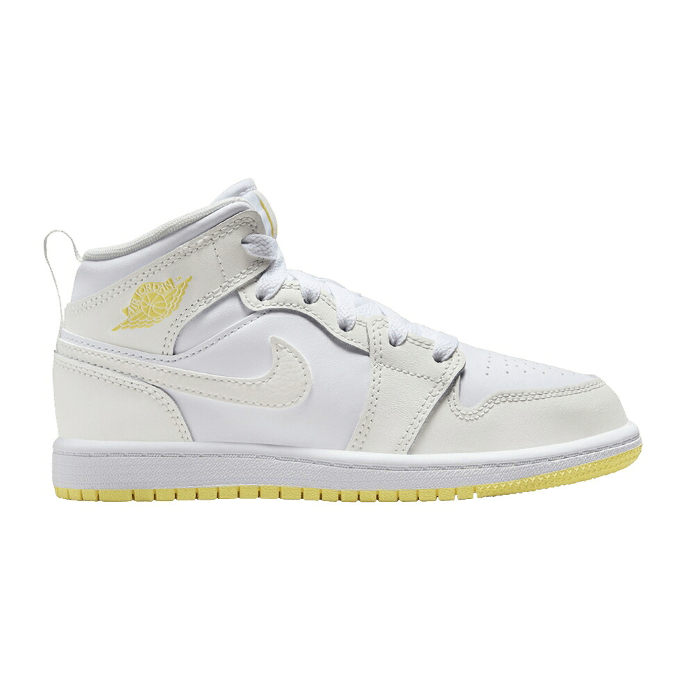ナイキ ミッド レーザー 白色 ホワイト 橙 オレンジ エアジョーダン 'SAIL ORANGE' ジュニア キッズ AIR JORDAN AIR JORDAN 1 MID PS LIGHT LASER / SAIL WHITE LIGHT LASER ORANGE ベビー マタニティ スニーカー
