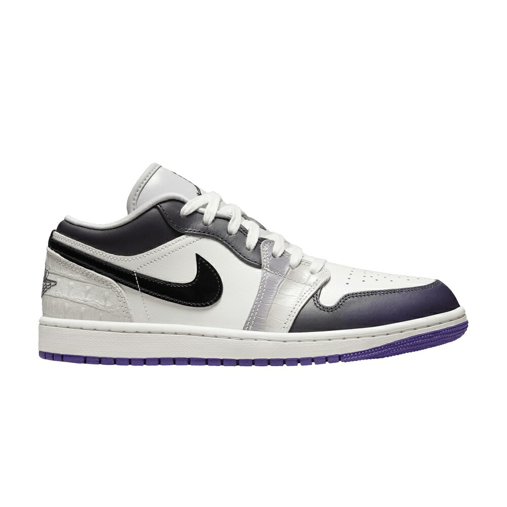 ナイキ 黒色 ブラック 灰色 シメント グレー エアジョーダン PUNK ROCK スニーカー レディース AIR JORDAN WMNS AIR JORDAN 1 LOW SE / SAIL BLACK SAIL CEMENT GREY
