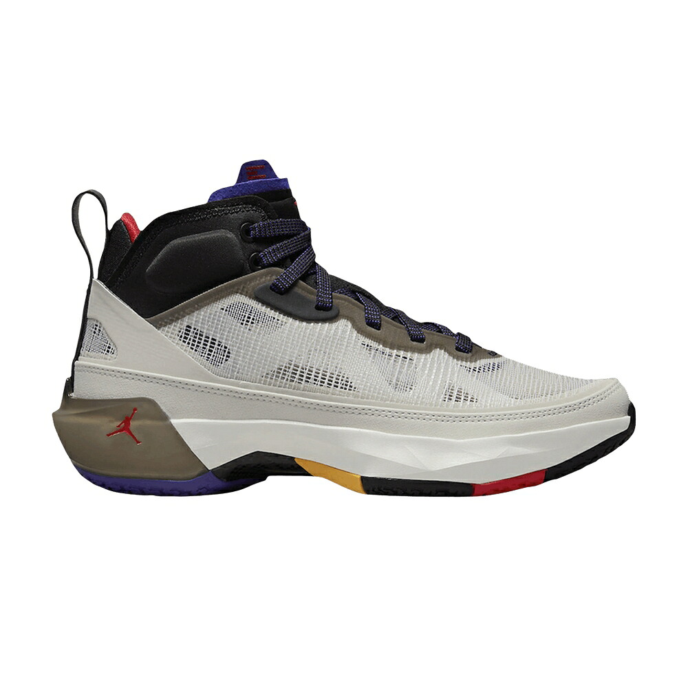 ナイキ 黒いこと 黒いこと 調和 コン吊りひも エアジョーダン \u0027BEYOND BORDERS\u0027 スニーカー メンズ AIR JORDAN AIR JORDAN 37 PF / LIGHT BONE BLACK DARK CONCORD