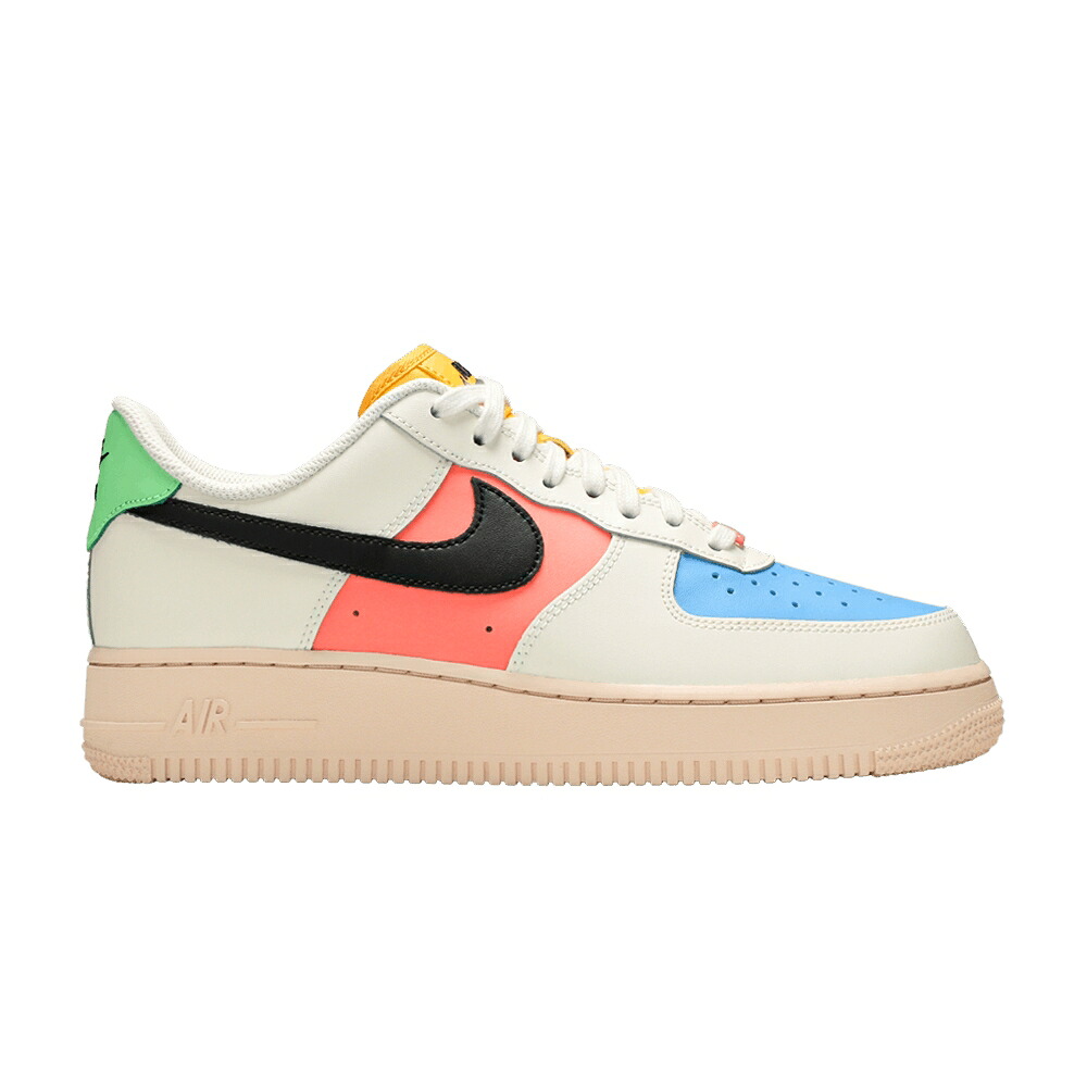 ナイキ 黒いこと 黒いこと 空軍 \u002707 \u0027SAIL MULTI\u0027 スニーカー レディース NIKE WMNS AIR FORCE 1 / SAIL BLACK BRIGHT MANGO
