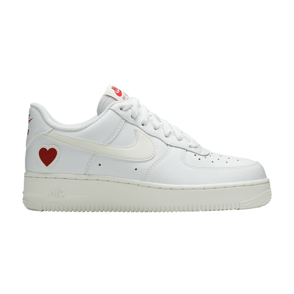 ナイキ 白色 ホワイト 赤 レッド エアフォース VALENTINE 2021 スニーカー メンズ NIKE AIR FORCE 1 LOW DAY / WHITE SAIL UNIVERSITY RED