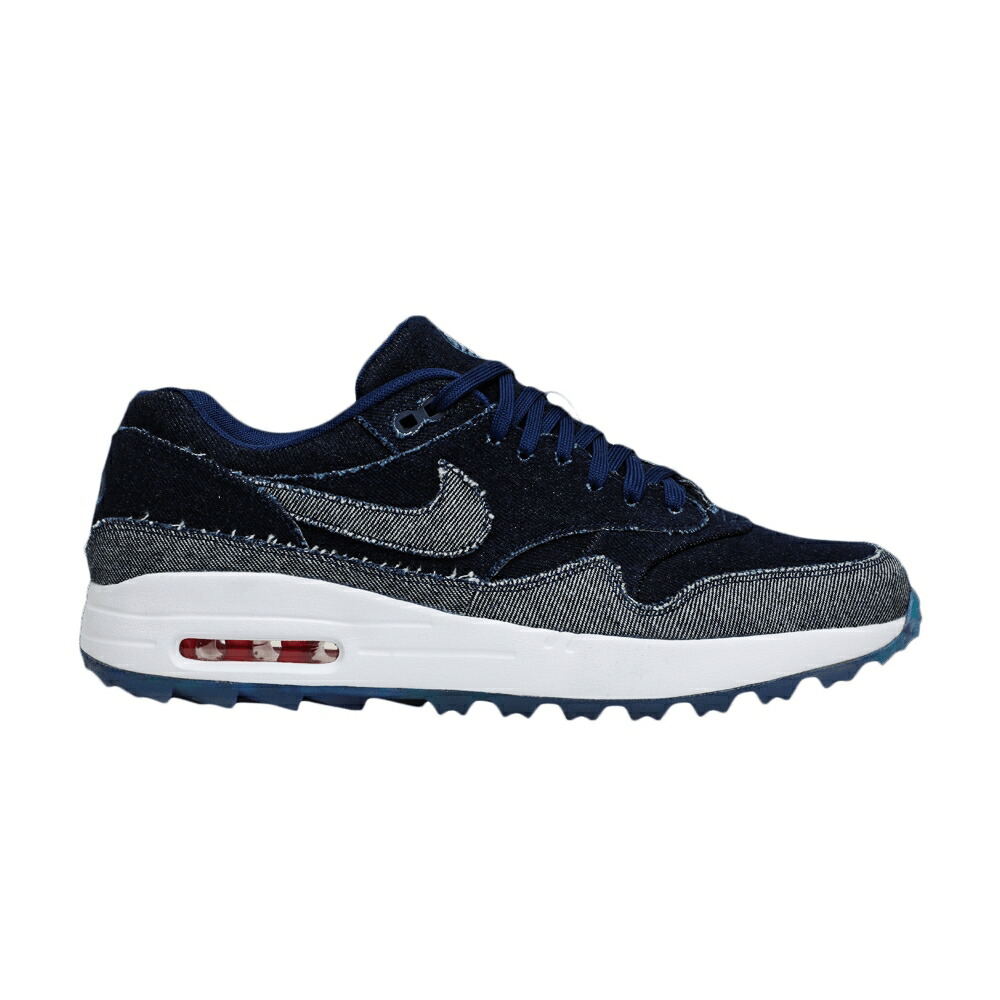 ナイキ マックス ゴルフ デニム 青色 ブルー ピンク エアマックス NO ALLOWED スニーカー メンズ NIKE AIR MAX 1 GOLF NRG DENIM / BLUE VOID HYPER PINK