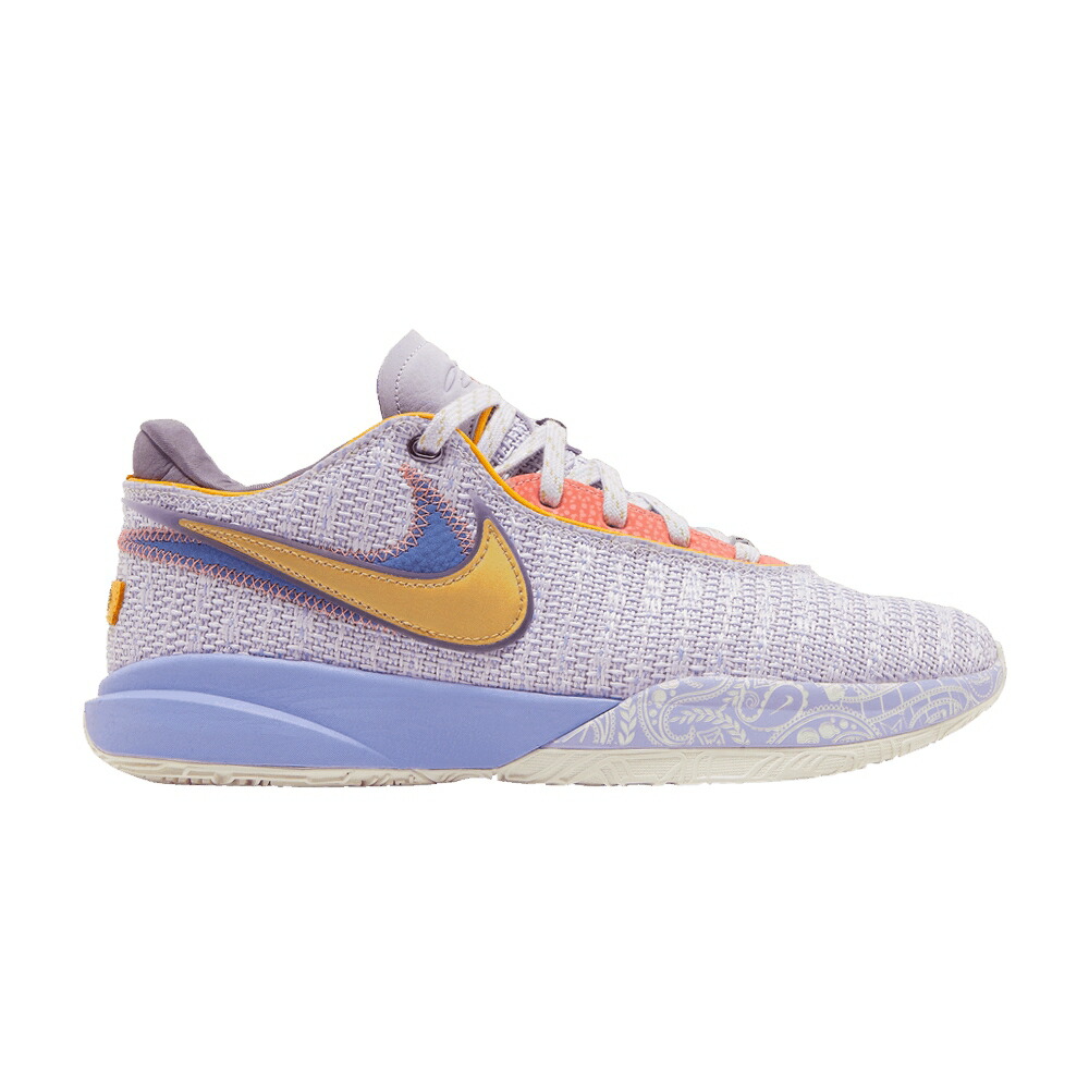 ナイキ レブロン 紫 相撲取り草 ゴールド \u0027PURPLE GOLD\u0027 スニーカー メンズ NIKE LEBRON 20 EP AND / VIOLET FROST METALLIC GOLD