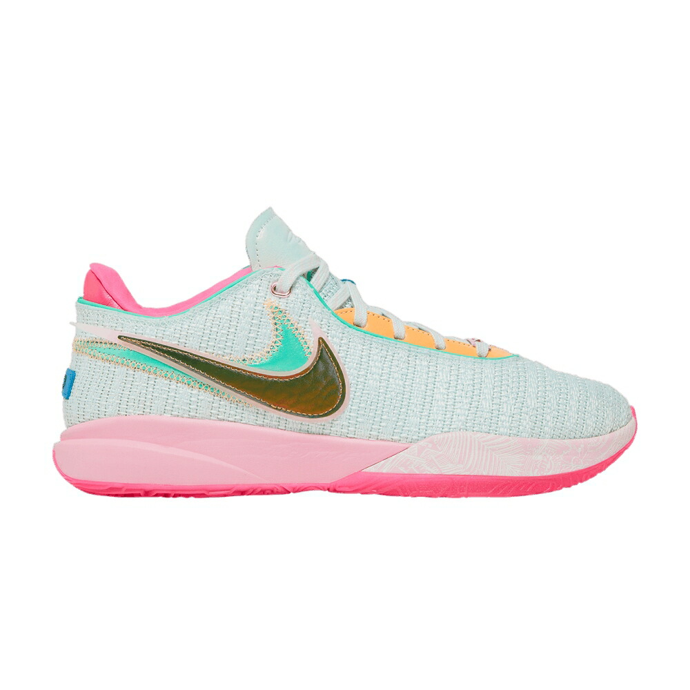 ナイキ レブロン 緑 グリーン ピンク TIME MACHINE スニーカー メンズ NIKE LEBRON 20 EP / BARELY GREEN MEDIUM SOFT PINK