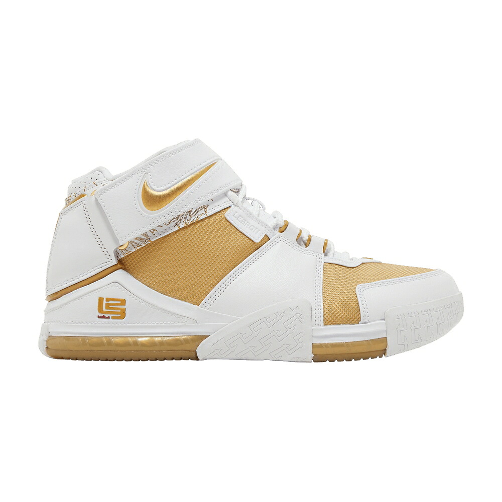 ナイキ 望遠レンズ レブロン 白いこと 白いこと ゴールド \u0027MACCABI\u0027 スニーカー メンズ NIKE ZOOM LEBRON 2 RETRO 2022 / WHITE METALLIC GOLD VARSITY