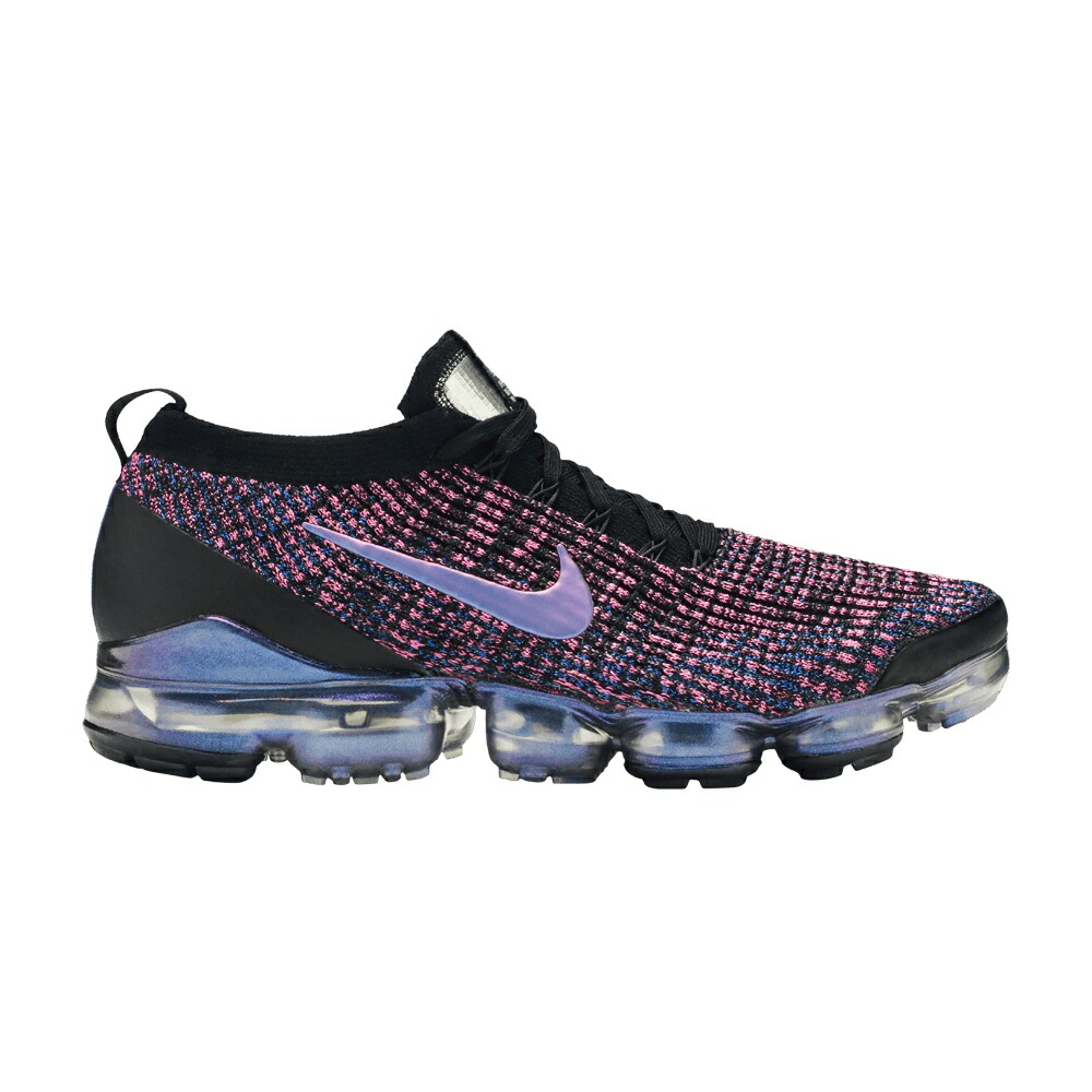ナイキ 飛球編み物 黒いこと 黒いこと 青味 青み レーザ エアヴェイパーマックス \u0027LASER FUCHSIA\u0027 スニーカー メンズ NIKE AIR VAPORMAX FLYKNIT 3 / BLACK BLUE LAGOON LASER FUCHSIA