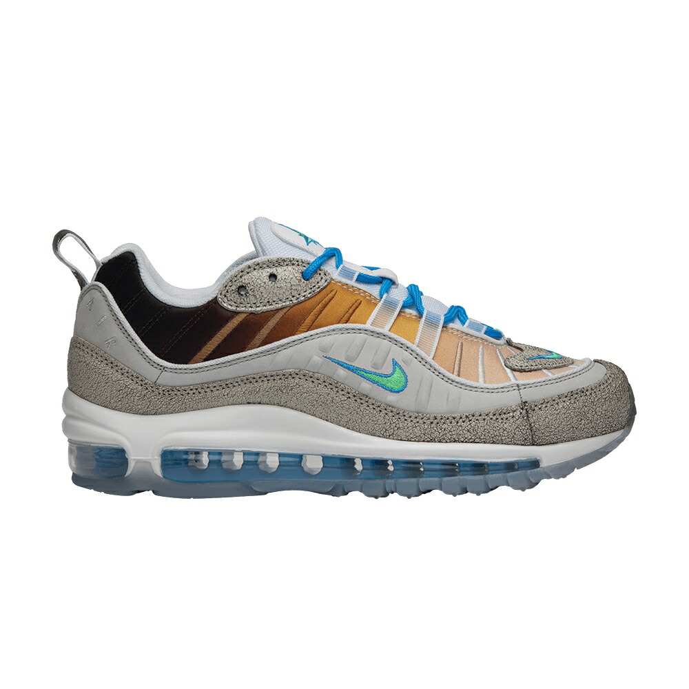 ナイキ マックス ロサンゼルス 灰色 グレー 緑 グリーン エアマックス ON AIR: MEZCLA スニーカー メンズ NIKE AIR MAX 98 NYC LA / VAST GREY ELECTRO GREEN