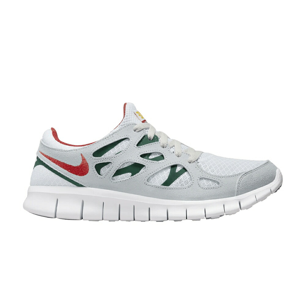 ナイキ フリー ラン 緑 グリーン 白色 ホワイト 'WHITE CINNABAR' スニーカー メンズ NIKE FREE RUN 2 GORGE GREEN / WHITE GORGE GREEN AMARILLO