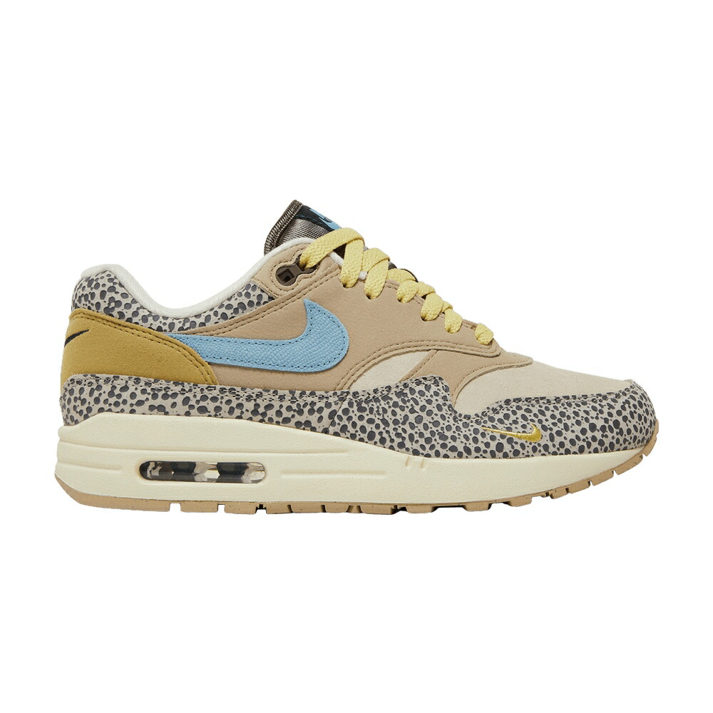 ナイキ マックス 青碧 青碧 エア湖マックス \u0027SAFARI COBBLESTONE\u0027 スニーカー レディース NIKE WMNS AIR MAX 1 - / COBBLESTONE WORN BLUE LIMESTONE