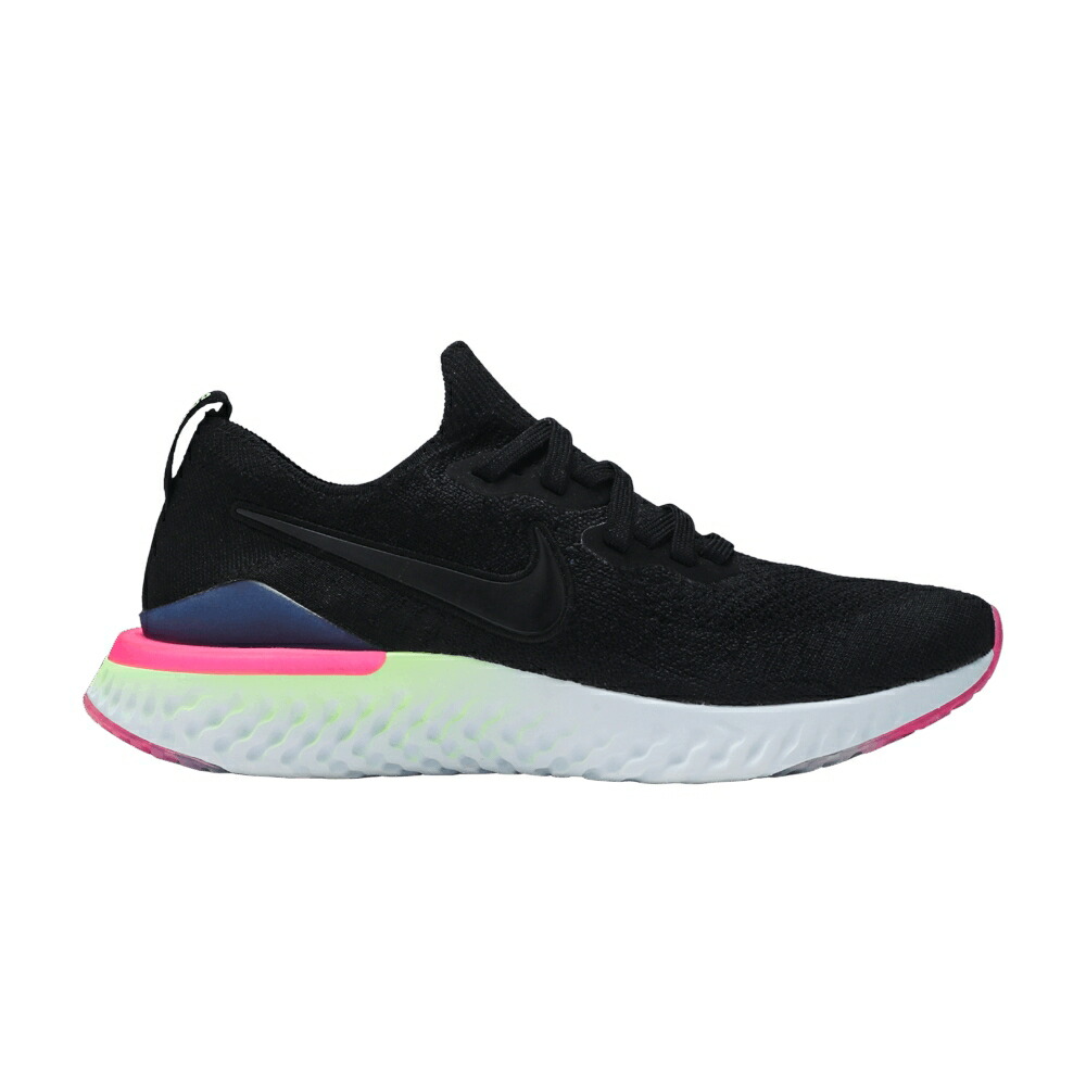 ナイキ エピック リアクト フライニット 黒色 ブラック ライム ブラスト PIXEL スニーカー メンズ NIKE EPIC REACT FLYKNIT 2 / BLACK BLACK SAPPHIRE LIME BLAST
