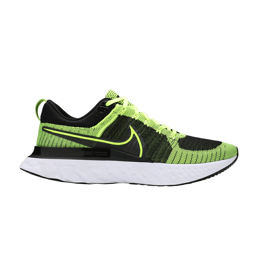 ナイキ リアクト ラン フライニット 黒色 ブラック 'VOLT BLACK' スニーカー メンズ NIKE REACT INFINITY RUN FLYKNIT 2 / VOLT VOLT BLACK