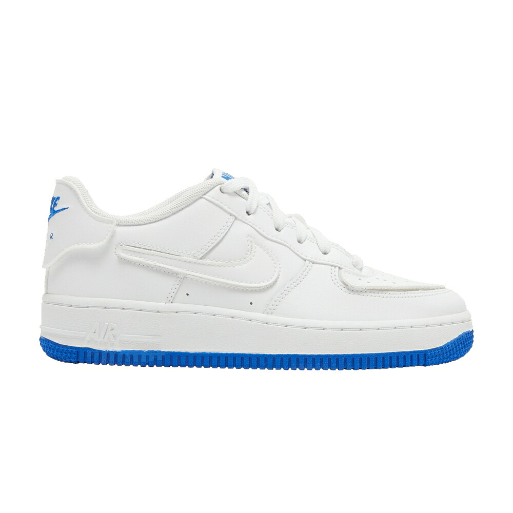 ナイキ 白いこと 白いこと 青碧 青碧 空軍 \u0027WHITE BLUE\u0027 お坊っちゃん キッズ NIKE AIR FORCE 1/1 GS ROYAL / WHITE ROYAL BLUE WHITE もの言う花 マタニティ スニーカー