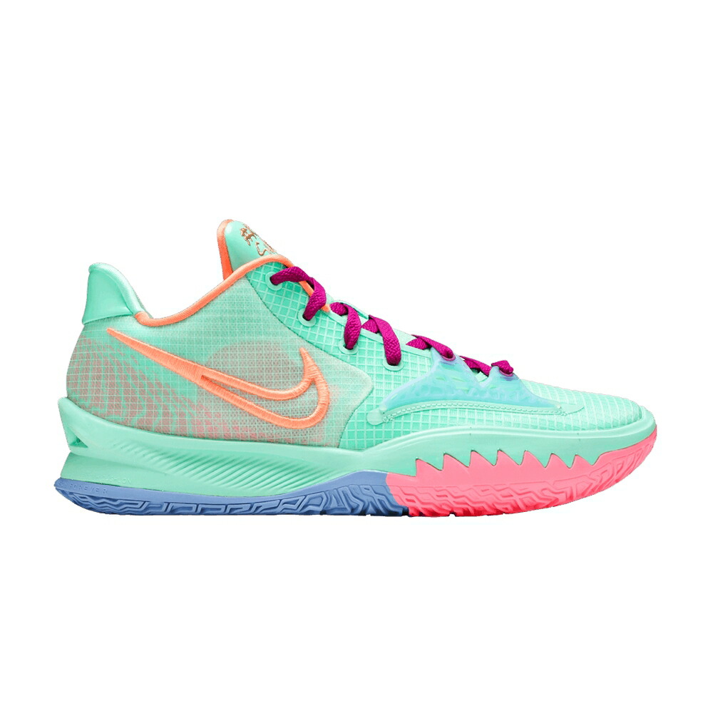 ナイキ カイリー 緑 グリーン 赤 レッド KEEP FRESH スニーカー メンズ NIKE SUE BIRD X KYRIE LOW 4 EP / GREEN GLOW RED PLUM METALLIC