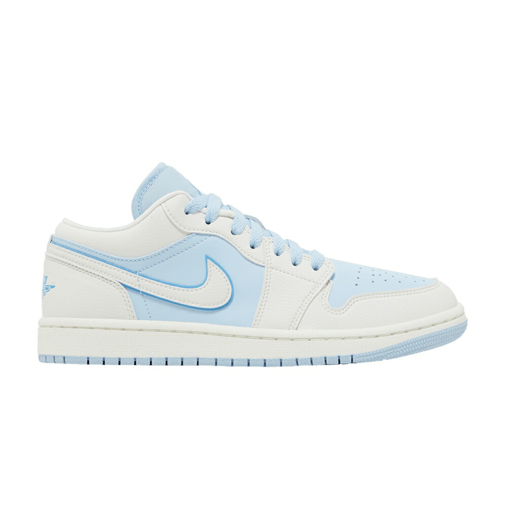 ナイキ 青味 青み エアジョーダン \u0027REVERSE BLUE\u0027 スニーカー レディース AIR JORDAN WMNS AIR JORDAN 1 LOW SE ICE / SAIL DARK POWDER BLUE ICE BLUE