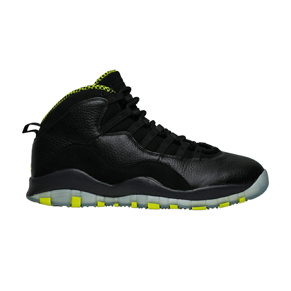 ナイキ 黒いこと 黒いこと 緑 緑であること エアジョーダン \u0027VENOM\u0027 スニーカー メンズ AIR JORDAN AIR JORDAN 10 RETRO / BLACK VNM GREEN CL GRY ANTHRCT