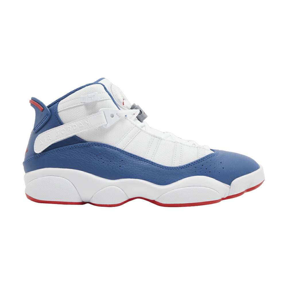 ナイキ リング 白色 ホワイト 赤 レッド 銀色 スチール エアジョーダン 'TRUE BLUE' スニーカー メンズ AIR JORDAN AIR JORDAN 6 RINGS / WHITE UNIVERSITY RED LIGHT STEEL