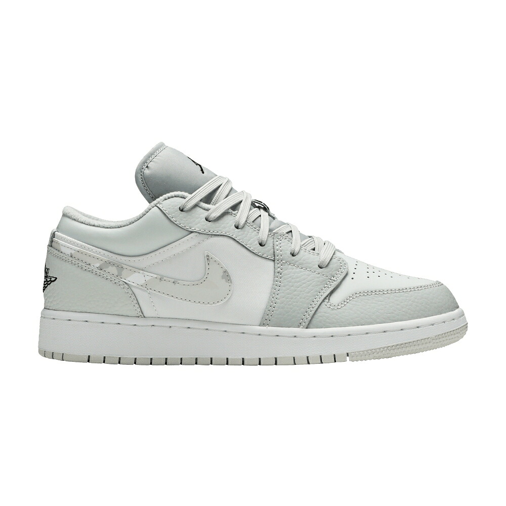 ナイキ 白いこと 白いこと 薄墨色 薄墨色 エアジョーダン \u0027WHITE CAMO\u0027 お坊っちゃん キッズ AIR JORDAN AIR JORDAN 1 LOW SE GS / WHITE PHOTON DUST GREY FOG もの言う花 マタニティ スニーカー