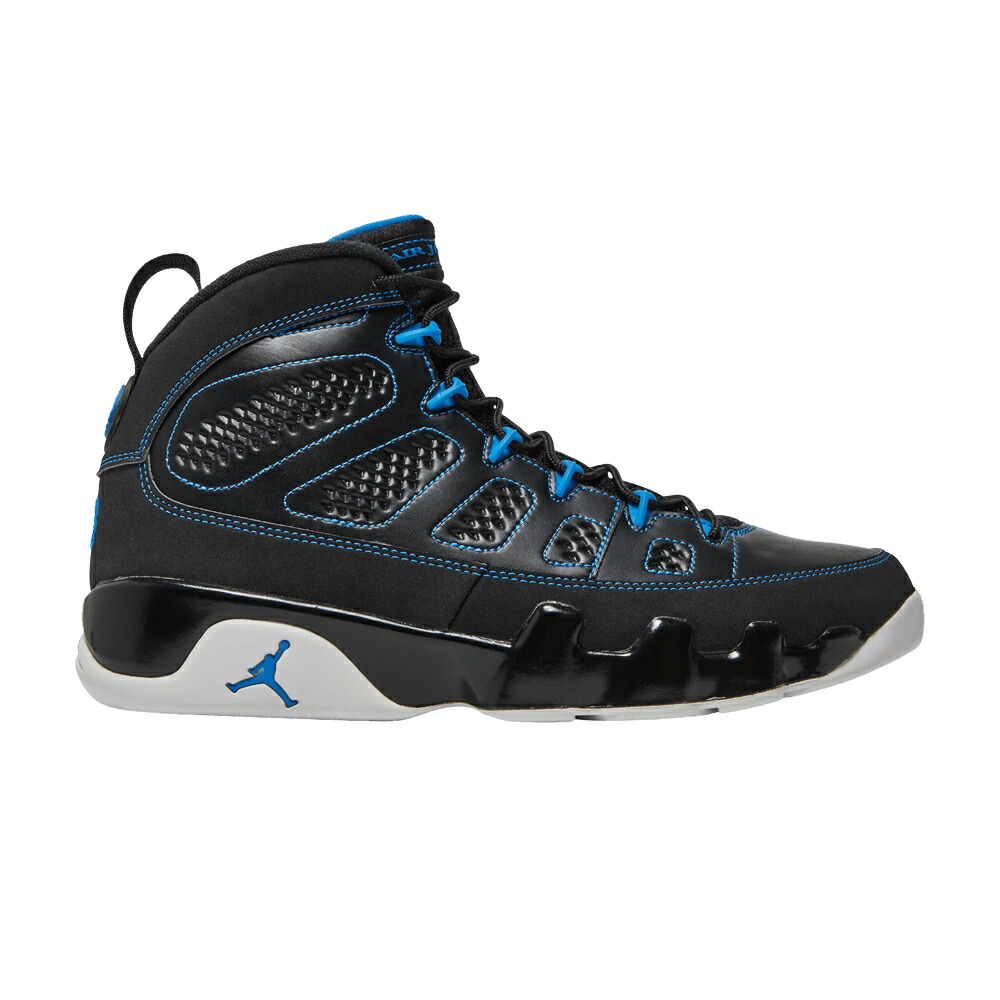 ナイキ 黒色 ブラック 白色 ホワイト 青色 ブルー エアジョーダン PHOTO BLUE スニーカー メンズ AIR JORDAN AIR JORDAN 9 RETRO / BLACK WHITE PHOTO BLUE