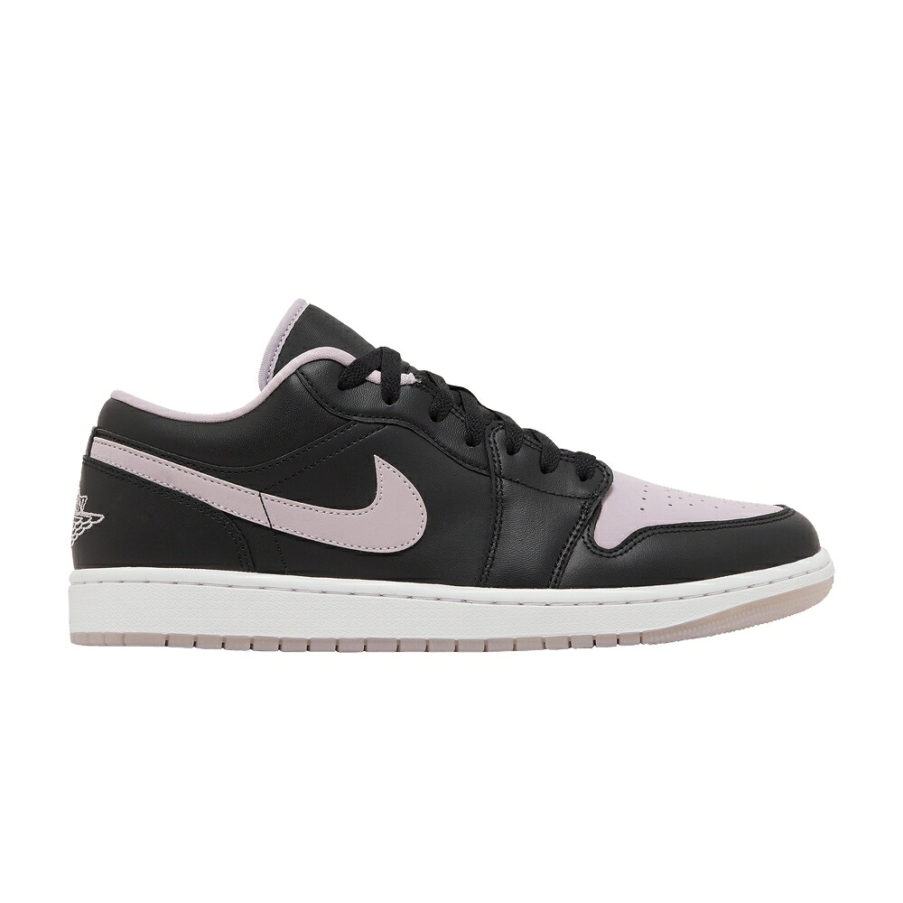 ナイキ 黒いこと 黒いこと 白いこと 白いこと エアジョーダン \u0027BLACK LILAC\u0027 スニーカー メンズ AIR JORDAN AIR JORDAN 1 LOW SE ICED / BLACK ICED LILAC WHITE