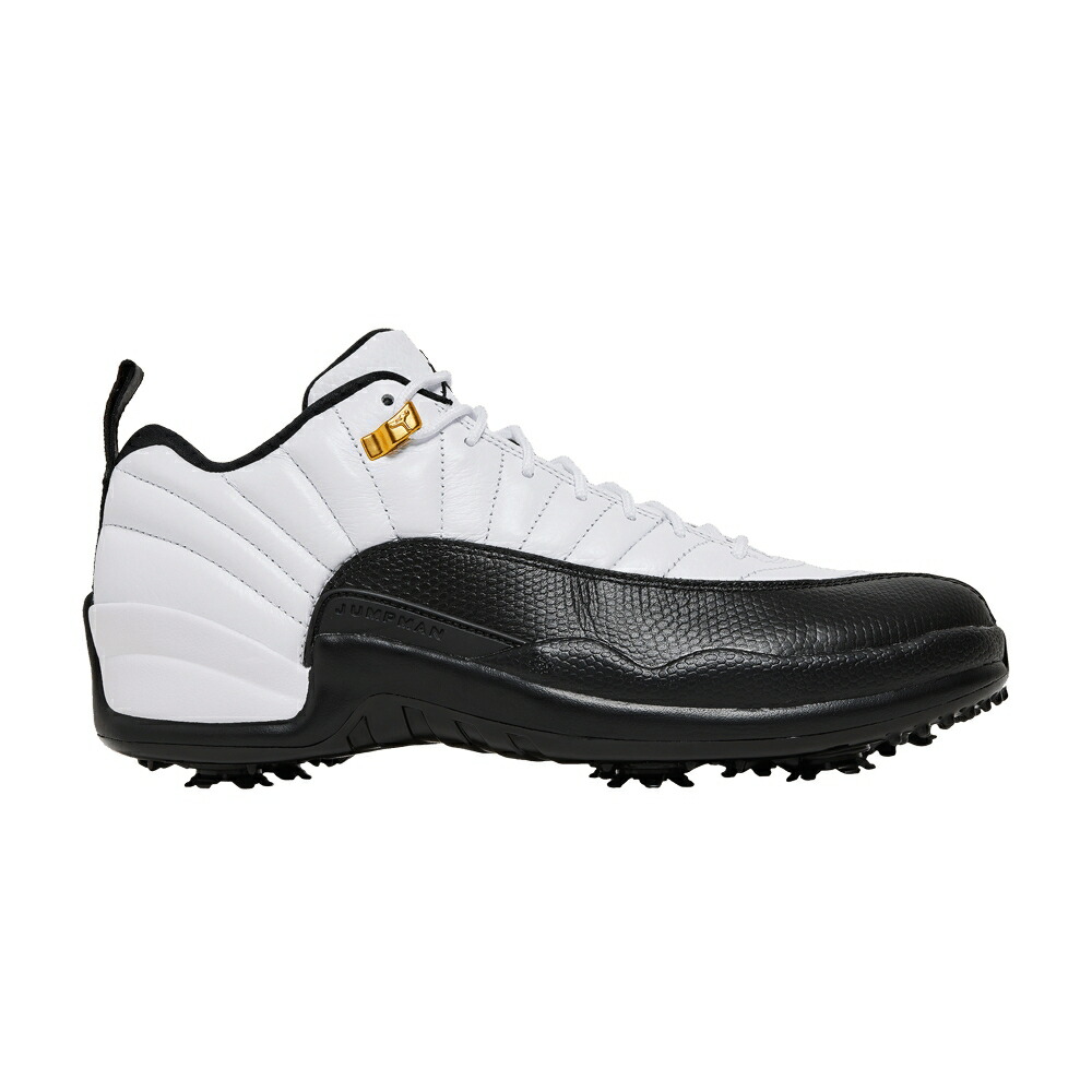 ナイキ ゴルフ 白色 ホワイト ゴールド 黒色 ブラック エアジョーダン TAXI スニーカー メンズ AIR JORDAN AIR JORDAN 12 LOW GOLF / WHITE METALLIC GOLD TAXI BLACK