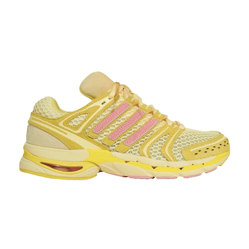 アディダス 黄味がかった 黄色 サクラ色 2.0 \u0027CHEESEBURGER\u0027 スニーカー メンズ ADIDAS UNHEARDOF X ADISTAR CONTROL 5 PIGGY RUNNER / ALMOST YELLOW LIGHT PINK LIGHT
