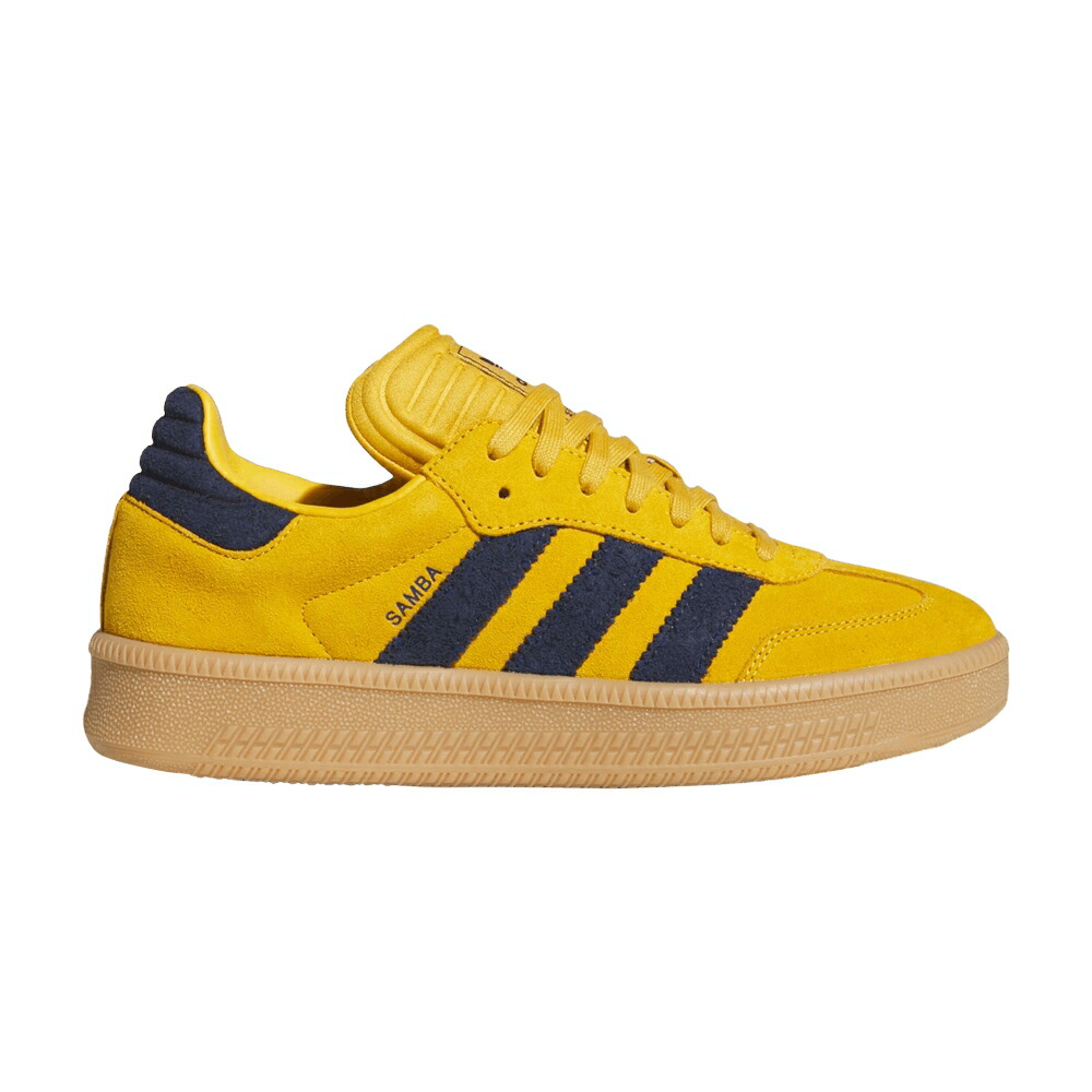 アディダス サンバ ゴールド ナイト爵 藍色 インディゴ \u0027BOLD INDIGO\u0027 スニーカー メンズ ADIDAS SAMBA XLG GOLD NIGHT FOOTLOCKER EXCLUSIVE / BOLD GOLD NIGHT INDIGO WARN