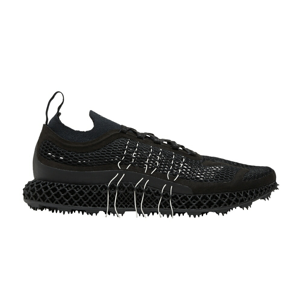 アディダス 黒色 ブラック 白色 ホワイト 'BLACK' スニーカー メンズ ADIDAS Y-3 RUNNER 4D HALO / BLACK OFF WHITE