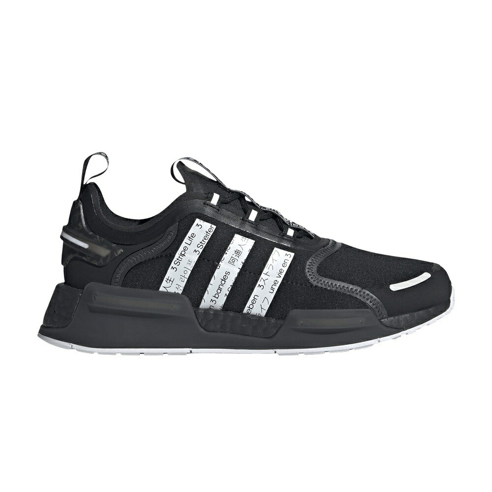 アディダス コア 黒色 ブラック 白色 ホワイト カーボン NMD_V3 BLACK WHITE スニーカー メンズ ADIDAS / CORE BLACK CLOUD WHITE CARBON