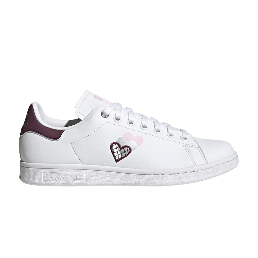 アディダス ビクトリー 白色 ホワイト クリムゾン スタンスミス 'HEARTS CRIMSON' スニーカー レディース ADIDAS WMNS STAN SMITH - VICTORY / CLOUD WHITE VICTORY CRIMSON｜スニケス