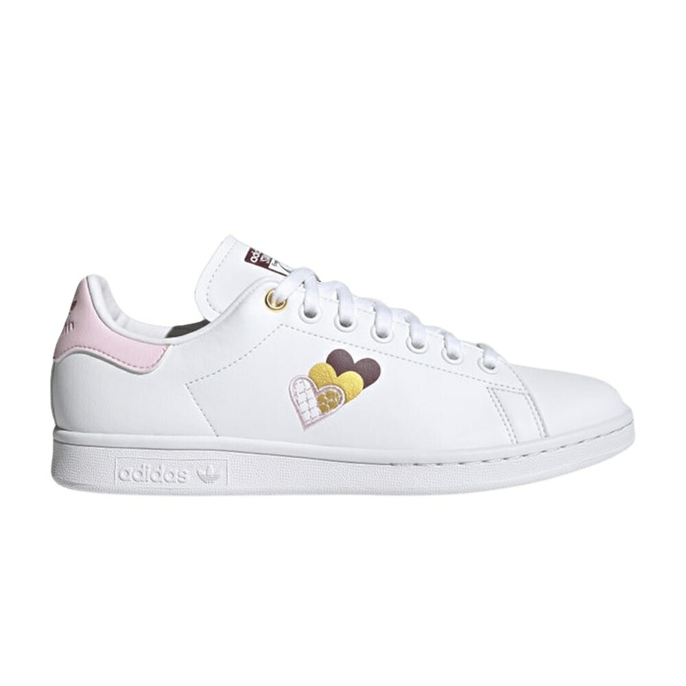 アディダス 白色 ホワイト ピンク ビクトリー スタンスミス 'HEARTS PINK' スニーカー レディース ADIDAS WMNS STAN SMITH - CLEAR / CLOUD WHITE CLEAR PINK VICTORY
