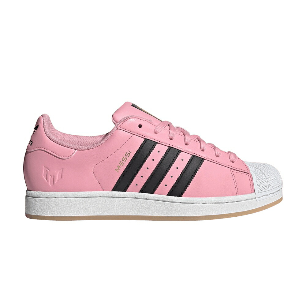 アディダス スーパースター マイアミ ピンク コア 黒色 ブラック ゴールド インテル マイアミ スニーカー メンズ ADIDAS LIONEL MESSI X SUPERSTAR INTER MIAMI CF / LIGHT PINK CORE BLACK GOLD